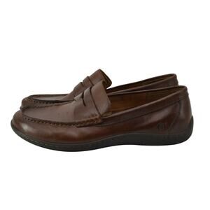 Born Men's Sz 9 Simon III Penny Loafer Brown Leather Comfort